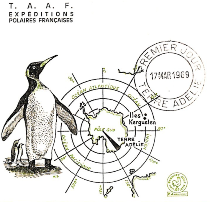TAAF France Cols 1969 FDC 25f *ANTARCTIC SCENE* Penguin ILLUSTRATED Polar XS408 - Image 5