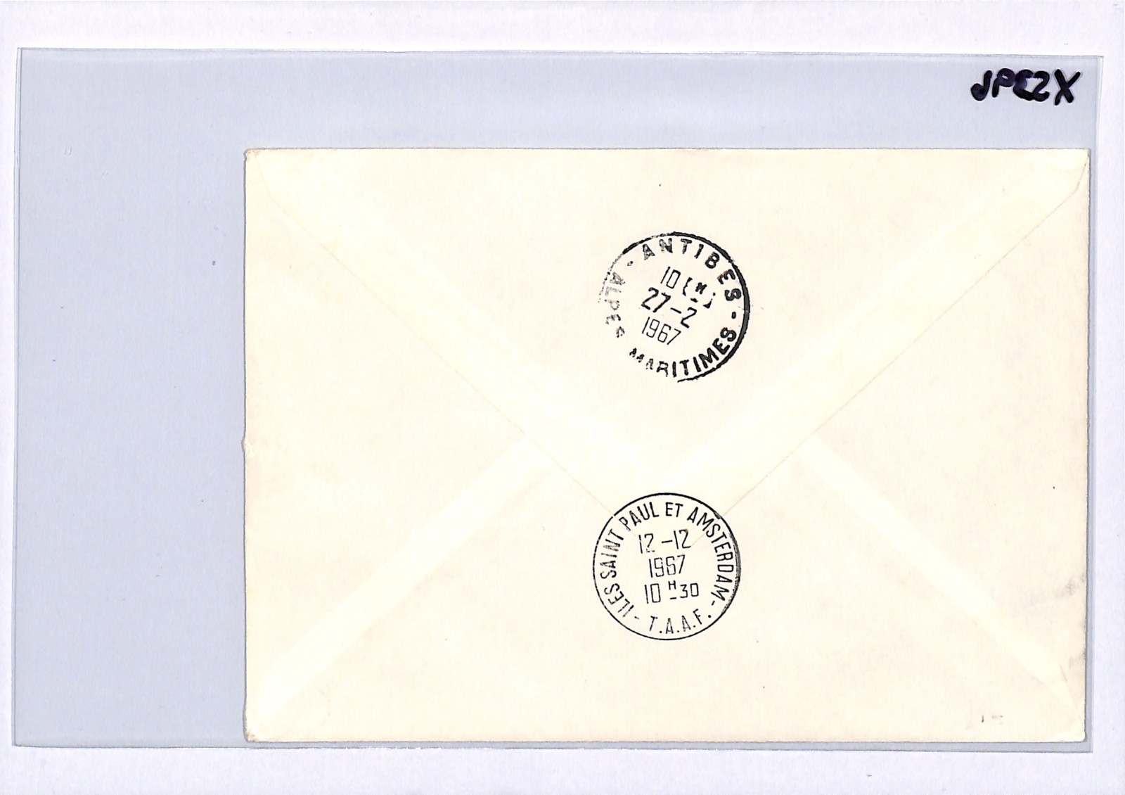 TAAF France Cols 25+30f FIRST FRENCH SATELLITE (1966) *STRIP* St Paul 1967 XS396 - Image 12
