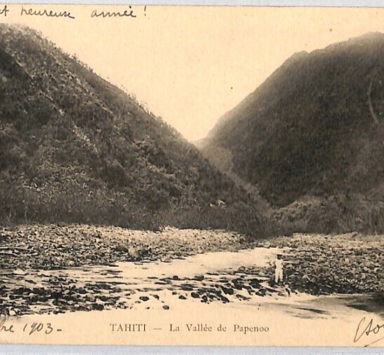 TAHITI Postcard *PAPENOO* PPC French Polynesia OCEANIE 1903 France Cols YF60