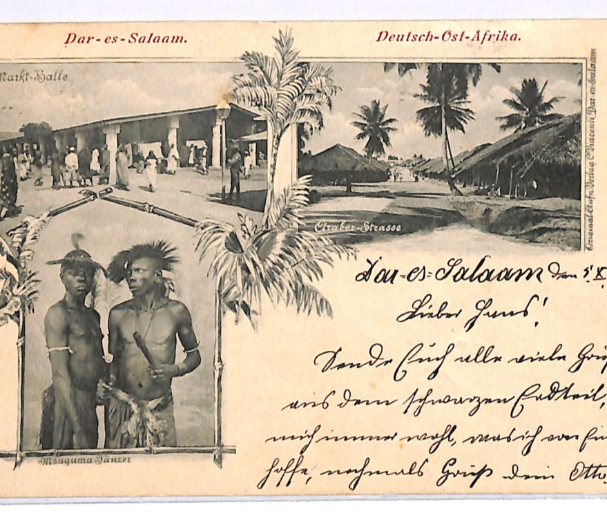 TANGANYIKA GEA *Dar* Postcard MULTI-VIEW PPC 1898 Ethnic GERMAN EAST AFRICA WK52 - Image 6