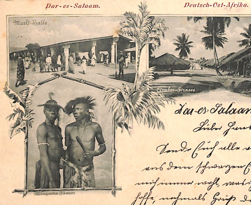 TANGANYIKA GEA *Dar* Postcard MULTI-VIEW PPC 1898 Ethnic GERMAN EAST AFRICA WK52 - Image 8