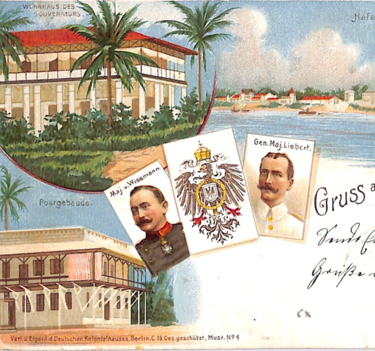 TANGANYIKA GEA Gruss Aus *Dar-es-Salaam* Postcard 1898 GERMAN EAST AFRICA WK41 - Image 5