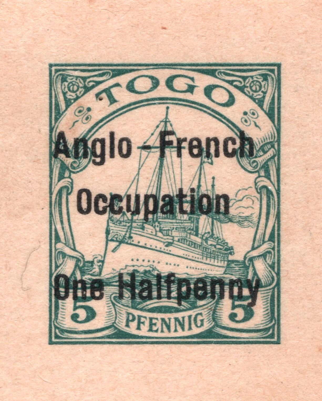 TOGO (Germany Cols) WW1 *OCCUPATION* Stationery Reply Card 5pf/½d YACHT Die WO29 - Image 6