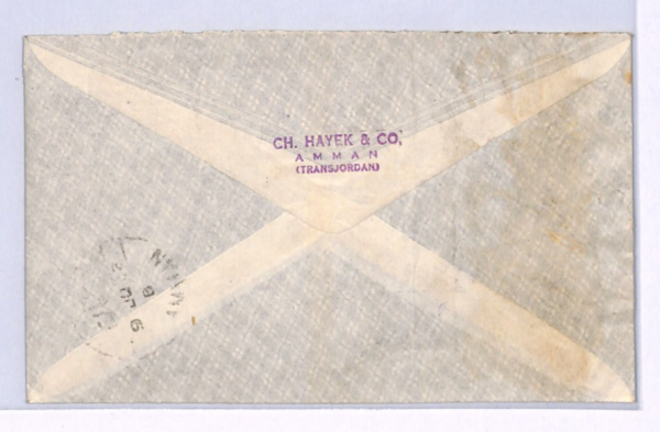TRANSJORDAN Cover Amman GB Scotland Hawick Censor 1948{samwells-covers}XW188 - Image 3