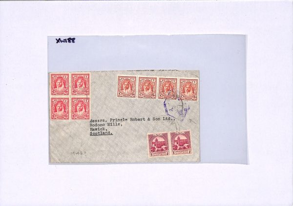 TRANSJORDAN Cover Amman GB Scotland Hawick Censor 1948{samwells-covers}XW188 - Image 4