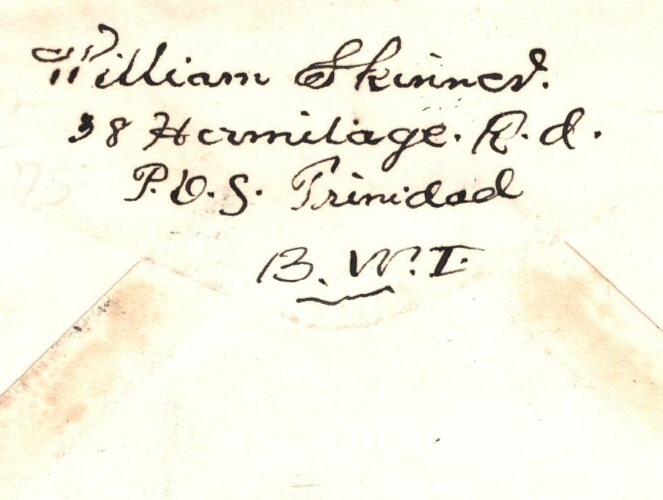 TRINIDAD WW2 Cover USA ILLUSTRATED FLAG Patriotic *CENSOR No.10* 1941 NY PB313 - Image 6