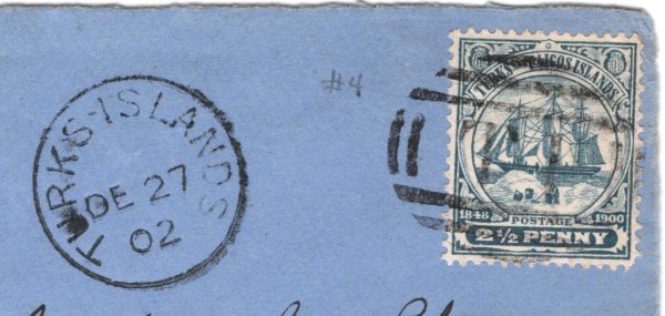 TURKS & CAICOS KEVII 2½d SHIP Cover 1902 Maritime St Louis USA {samwells}YD310 - Image 10