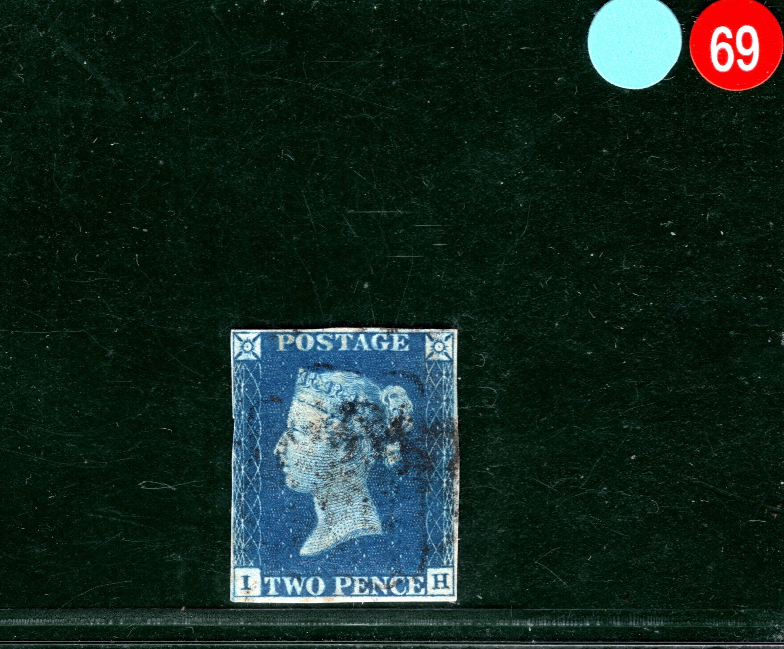 TWO PENCE BLUE 1840 QV Stamp GB SG.5 2d Plate 2 (IH) Spec DS8 Cat £1,000 SBR69 - Image 4