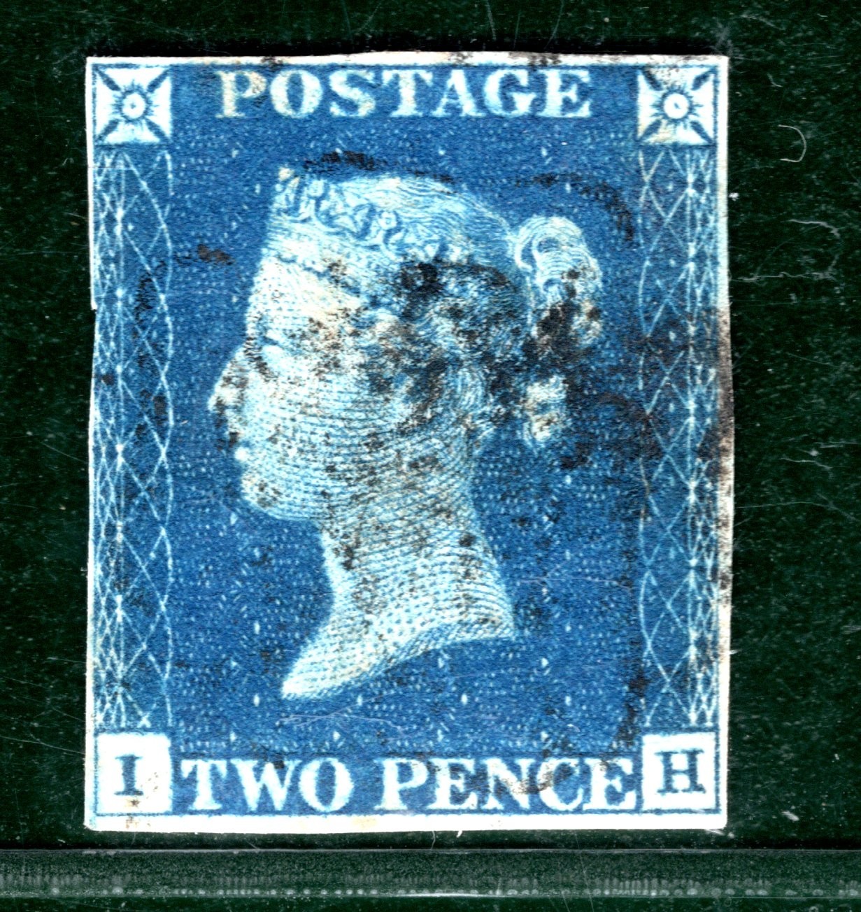TWO PENCE BLUE 1840 QV Stamp GB SG.5 2d Plate 2 (IH) Spec DS8 Cat £1,000 SBR69 - Image 5