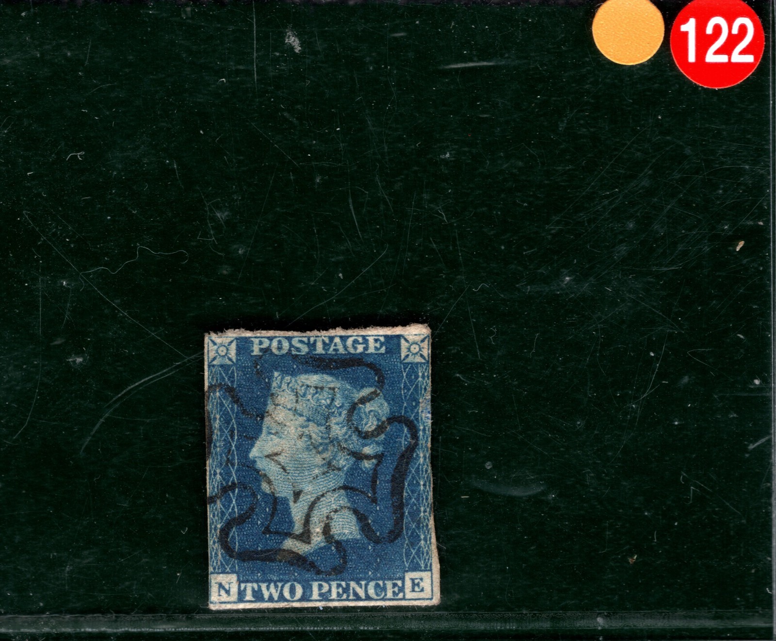 TWO PENCE BLUE 1840 QV Stamp GB SG.5 2d Plate 2 (NE) MX DS8 Cat £1,000- YOR122 - Image 4