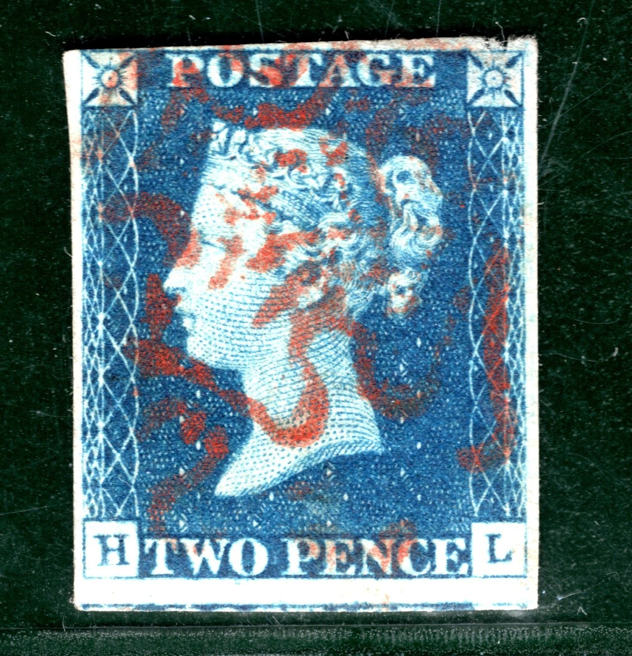 TWO PENCE BLUE GB 1840 QV Stamp SG.5 2d Plate 1 (HL) *RED* MX Cat £975- SBR39 - Image 5