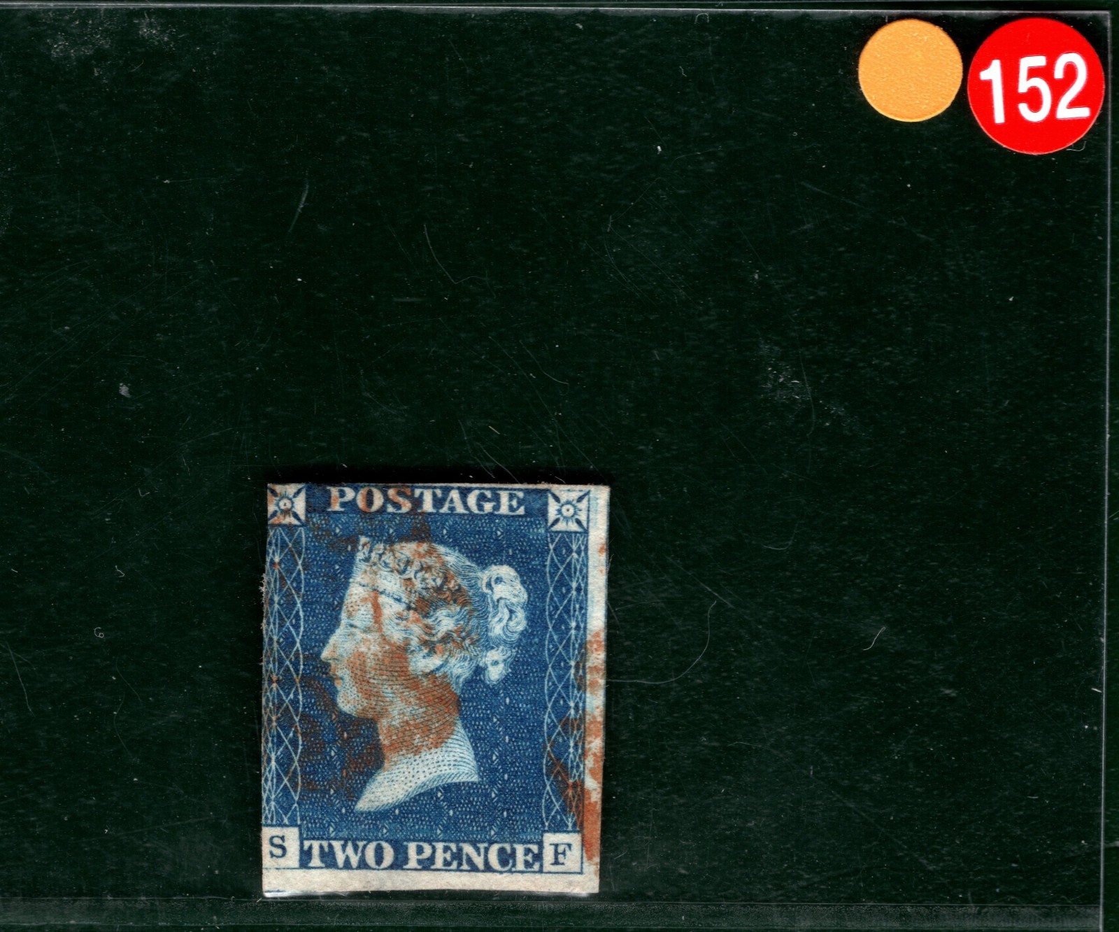 TWO PENCE BLUE GB 1840 QV Stamp SG.5 2d Plate 1 (SF) RED MX Cat £975 YOR152 - Image 4