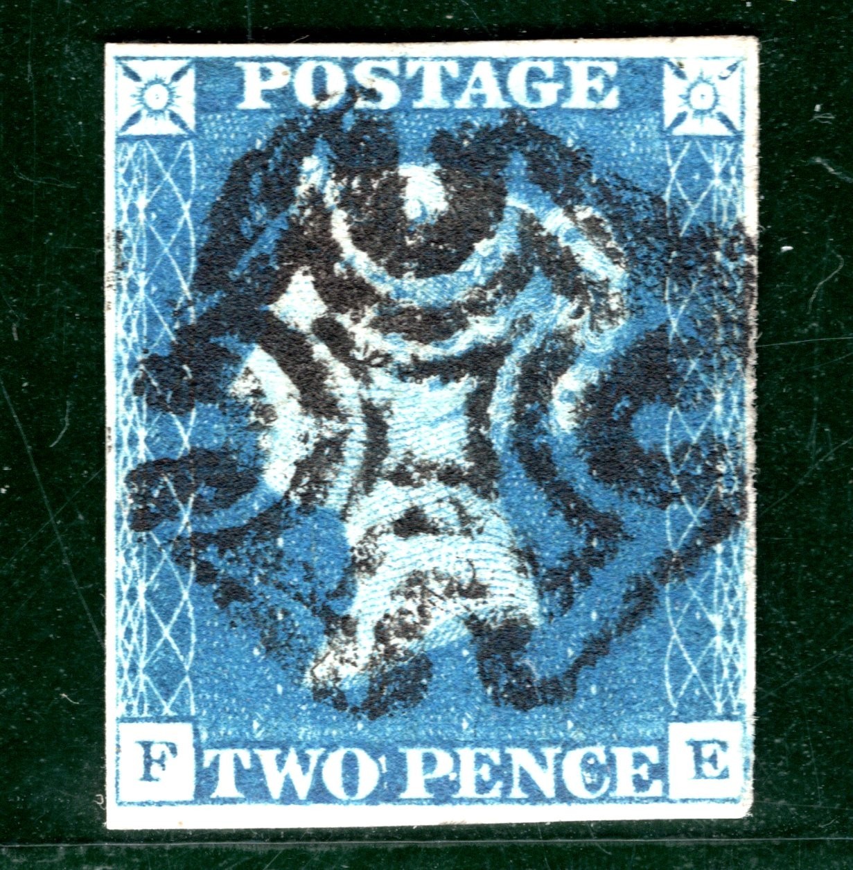 TWO PENCE PALE BLUE GB 1840 QV SG.6 2d Plate 1 (FE) STIRLING MX Cat £5,500 SBR17 - Image 5