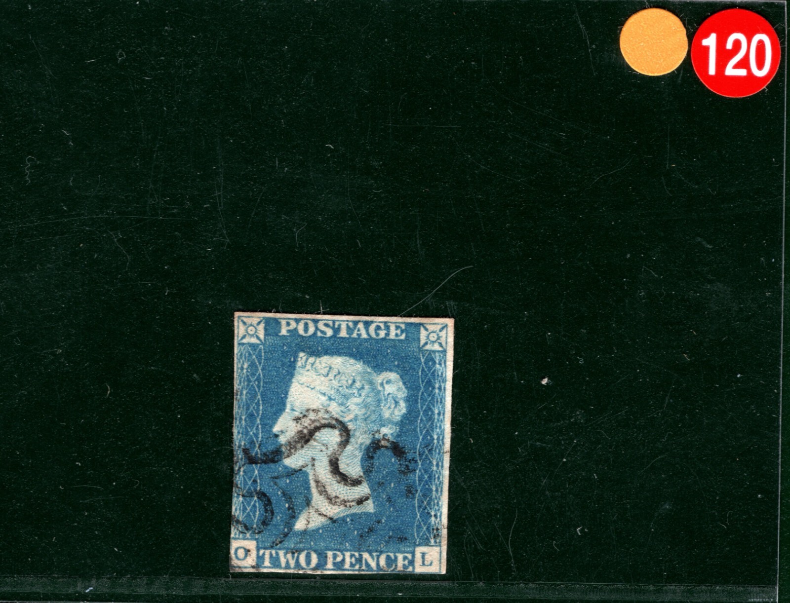 TWO PENCE PALE BLUE GB 1840 QV Stamp SG.6 2d Plate 1 (OL) DS6 Cat £1,000- YOR120 - Image 4