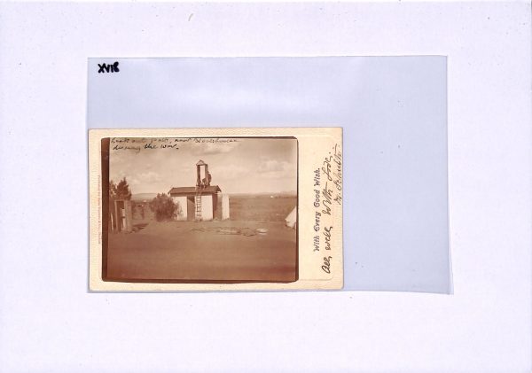 Transvaal BOER WAR Postcard BRITISH *LOOK-OUT POST* Real Photo Used 1904 XV18 - Image 5