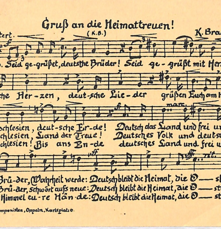 UPPER SILESIA PLEBISCITE 1921 Poland/Germany Card PATRIOTIC *MUSIC* Oppeln WK195 - Image 6