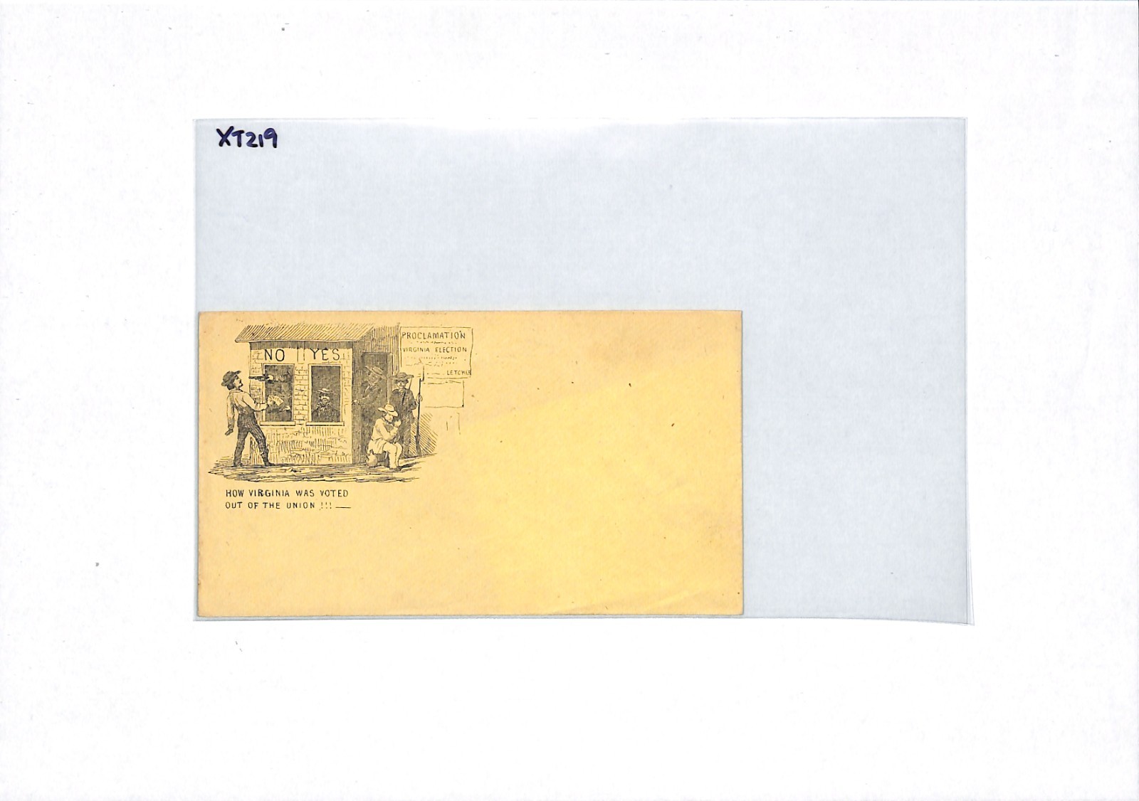 US CIVIL WAR Stationery Illustrated Caricature *VIRGINIA ELECTIONS* Unused XT219 - Image 7