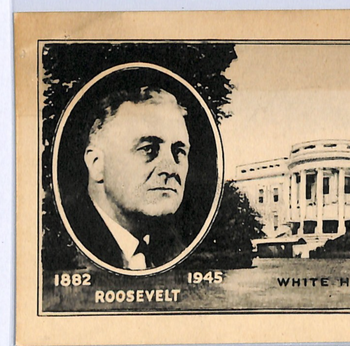 USA 1945 FDC *ROOSEVELT FDR* WW2 3c White House MAXI-CARD First Day Cover WE416 - Image 4