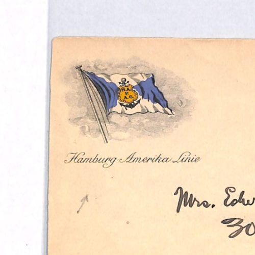 USA ADVERT *Hamburg America Line* Cover 1914 GERMAN SEA PO Duplex MARITIME YH362 - Image 6