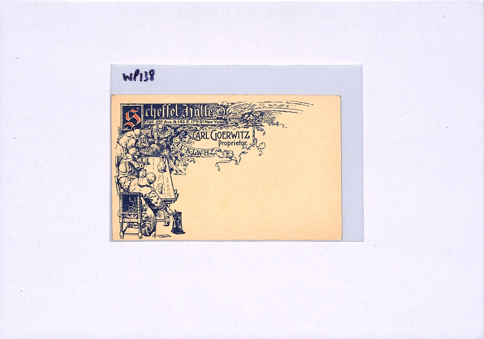 USA ADVERT POSTAL STATIONERY (Germany) *Scheffel Halle* Postcard Unused WP138 - Image 12