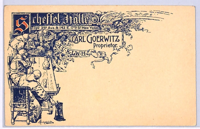 USA ADVERT POSTAL STATIONERY (Germany) *Scheffel Halle* Postcard Unused WP138