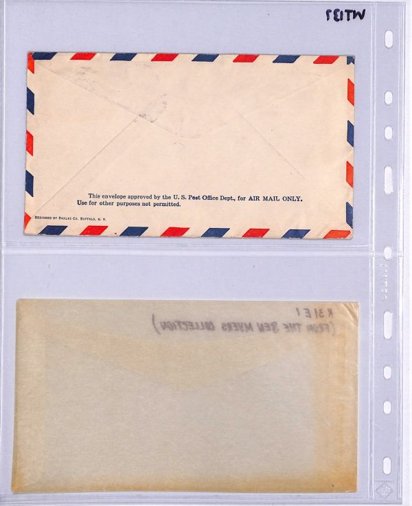 USA Air 1929 Cover *FLYING BOAT* FIRST FLIGHT Chicago Airport-Lake Front WT137 - Image 7