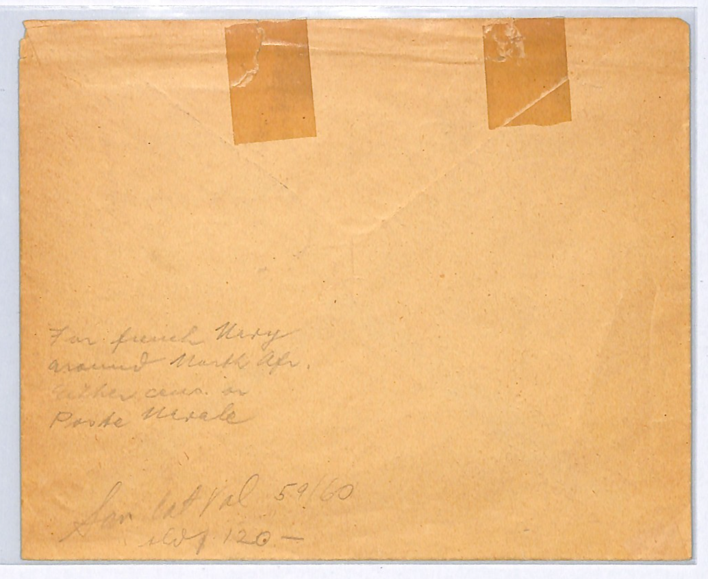 USA Air 6c Overprint *RF* LIBERATION FRANCE WW2 Cover 1944 NAVAL POST CDS WX265 - Image 4