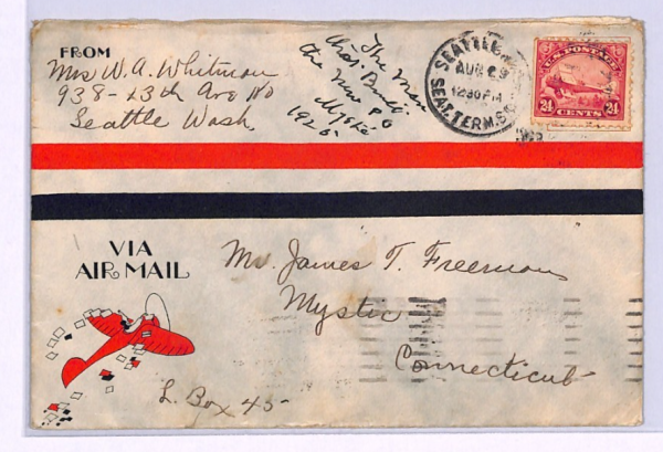 USA Air Mail 1925 Cover Seattle RECORD *MYSTIC* FLIGHT (76 Hours) NEWSPAPER XA32 - Image 4