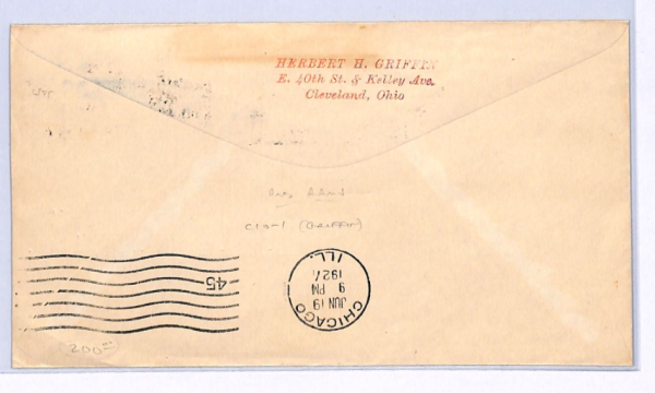 USA Air Mail Cover 1927 *LINDBERGH* Illustrated TRANSATLANTIC FLIGHT Map XF94 - Image 5