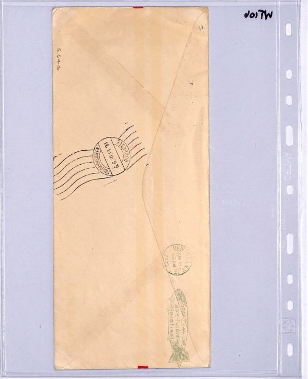 USA #C14 Cover GRAF ZEPPELIN $1.30 Plate Air 1930 PAN AMERICA ROUND FLIGHT WT106 - Image 6