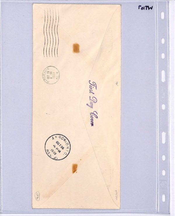 USA #C18 50c Air 1933 FDC Eckener Illustrated CHICAGO EXHIBITION Cover WT107 - Image 8