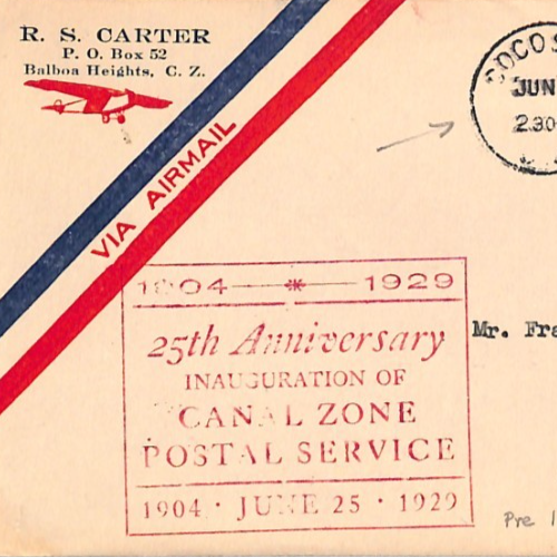 USA CANAL ZONE 1929 FDC 5c Gaillard Cut AIR Cover *PRE-ISSUE DATE* Usage? YH325 - Image 11