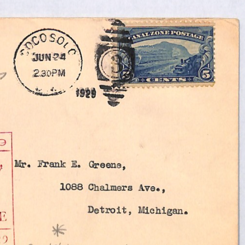 USA CANAL ZONE 1929 FDC 5c Gaillard Cut AIR Cover *PRE-ISSUE DATE* Usage? YH325 - Image 14