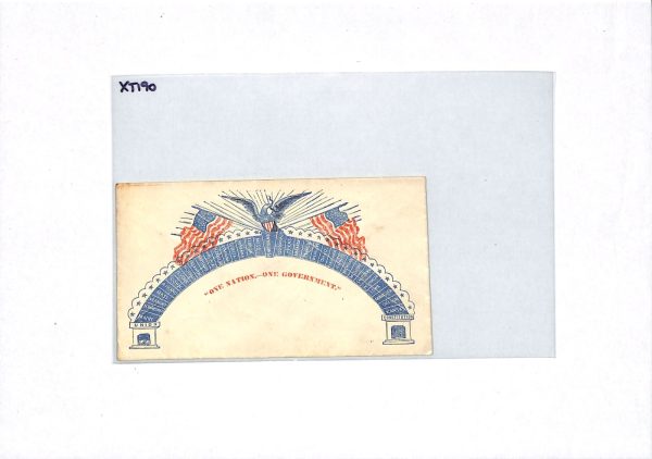 USA CIVIL WAR Stationery Illustrated *ONE NATION* Unused STATES ARCH EAGLE XT190 - Image 6