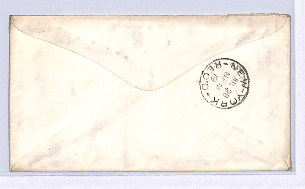 USA CLASSIC Cover 3c 1879 *TOMKINS COVE NY* Violet RUBBER CDS New York UG154 - Image 11