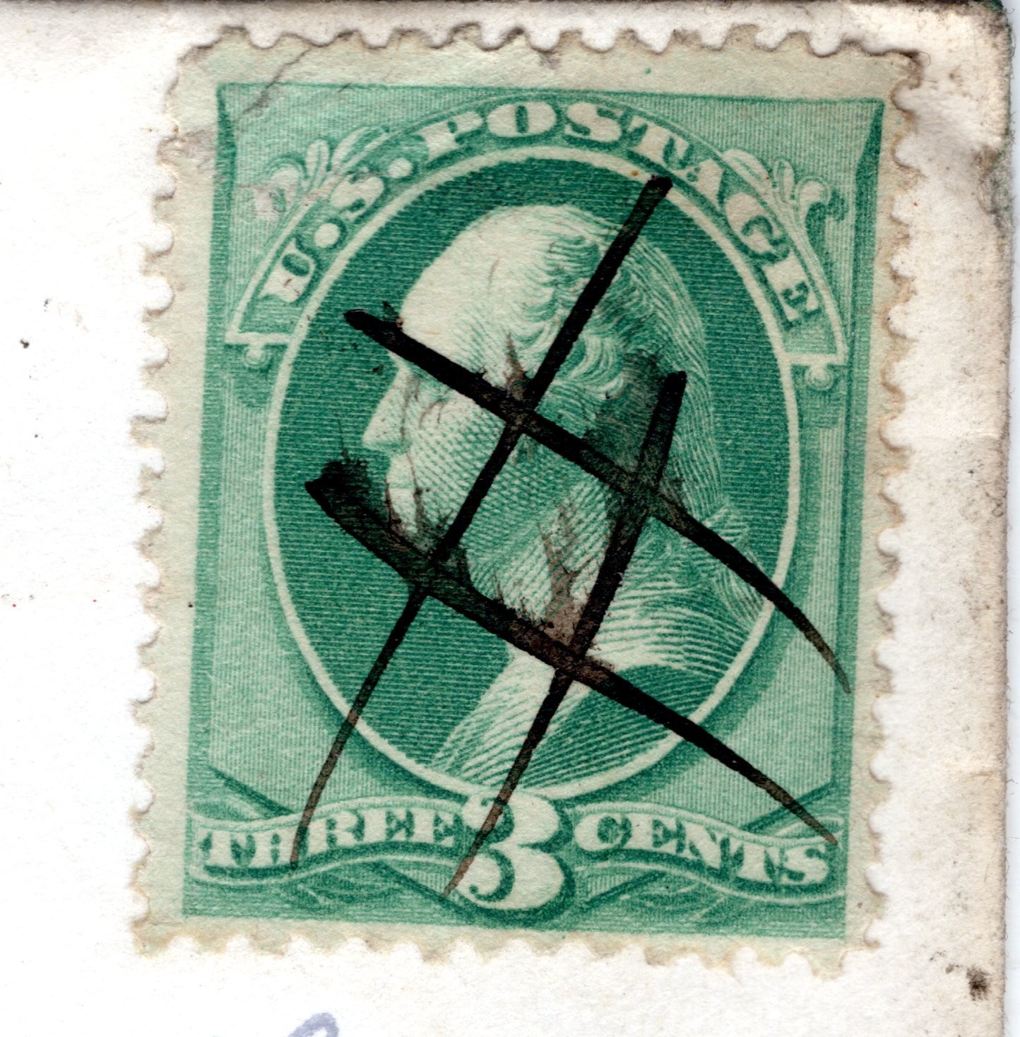USA CLASSIC Cover 3c 1879 *TOMKINS COVE NY* Violet RUBBER CDS New York UG154 - Image 6