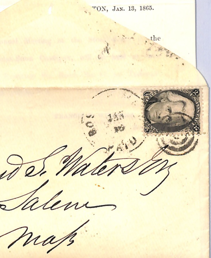 USA Classic Cover 2c 1865 Boston Salem Massachusetts Contents{samwells}WB329 - Image 13