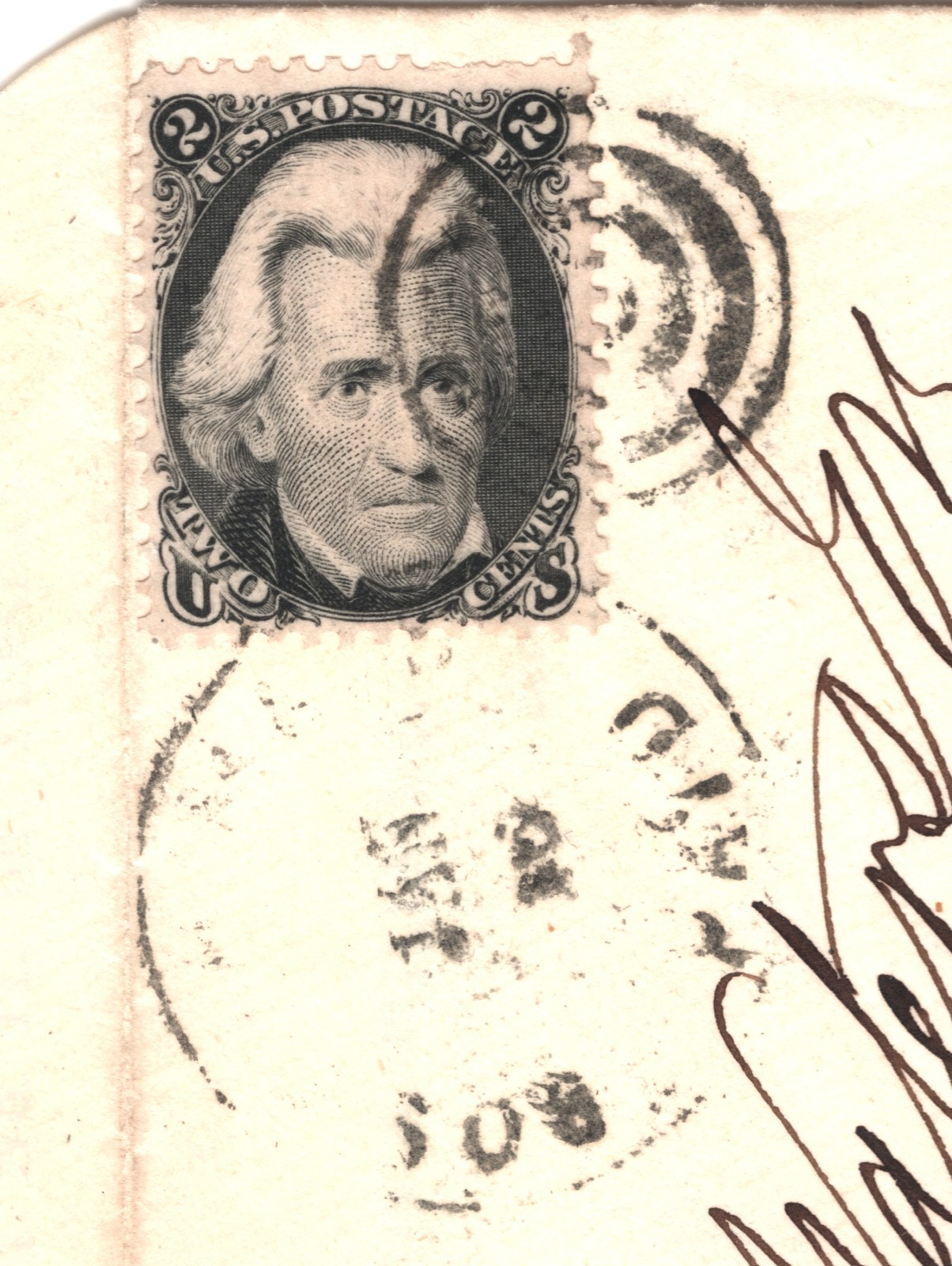 USA Classic Cover 2c 1865 Boston Salem Massachusetts Contents{samwells}WB329