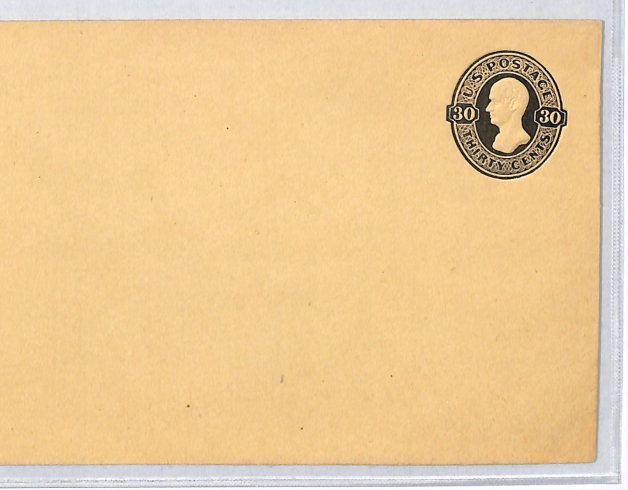 USA Classic Cover 30c Black HAMILTON Postal Stationery Entire Env Unused VM9 - Image 3