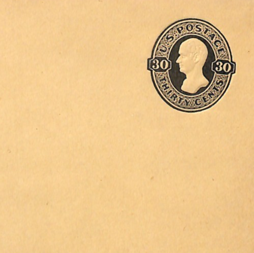 USA Classic Cover 30c Black HAMILTON Postal Stationery Entire Env Unused VM9