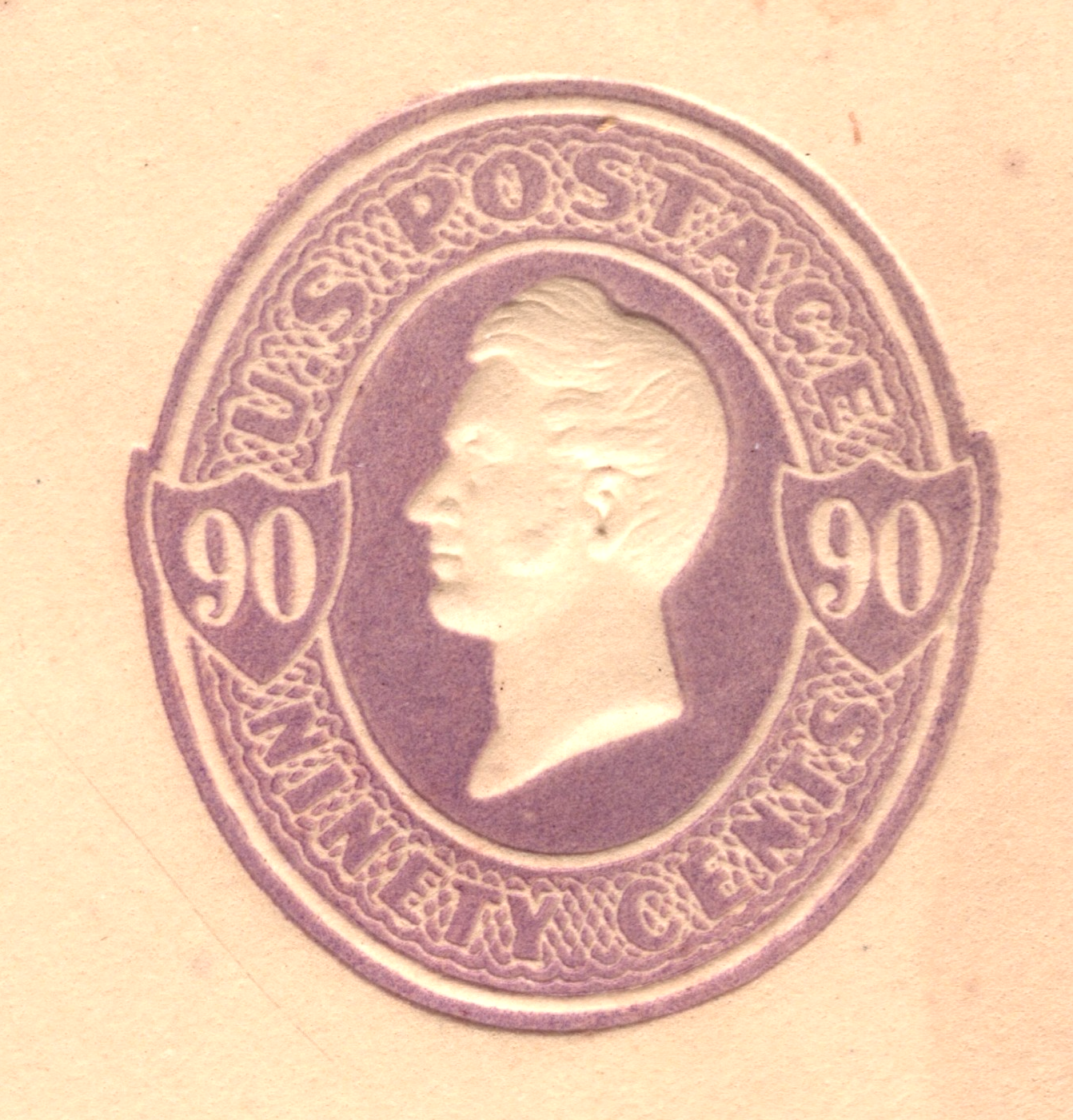 USA Classic Cover 90c Purple PERRY Postal Stationery Entire Envelope Unused VM4 - Image 5