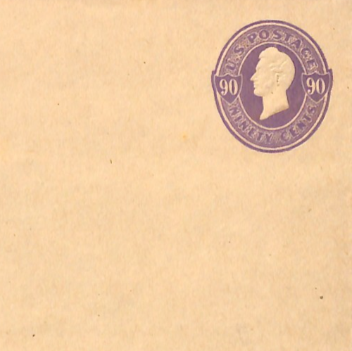 USA Classic Cover 90c Purple PERRY Postal Stationery Entire Envelope Unused VM6 - Image 3