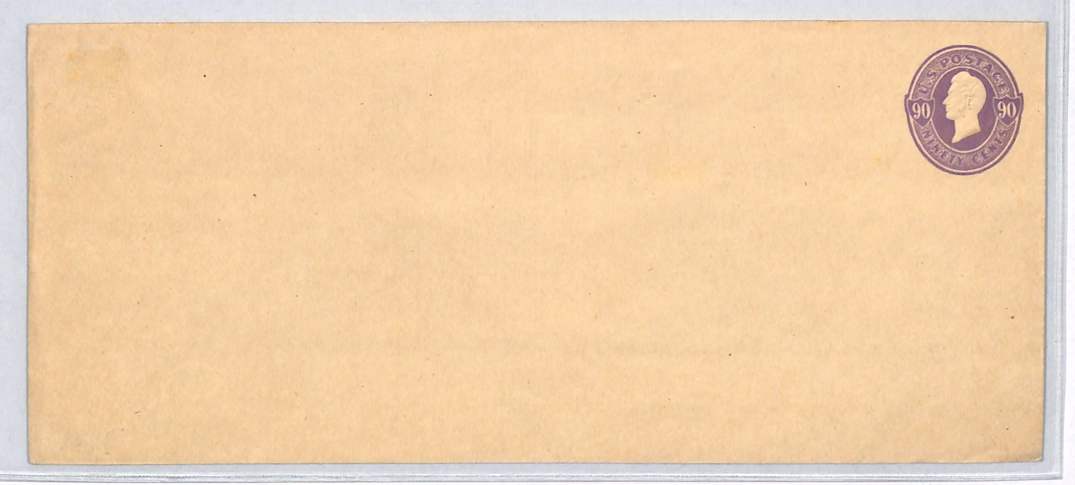USA Classic Cover 90c Purple PERRY Postal Stationery Entire Envelope Unused VM6 - Image 5