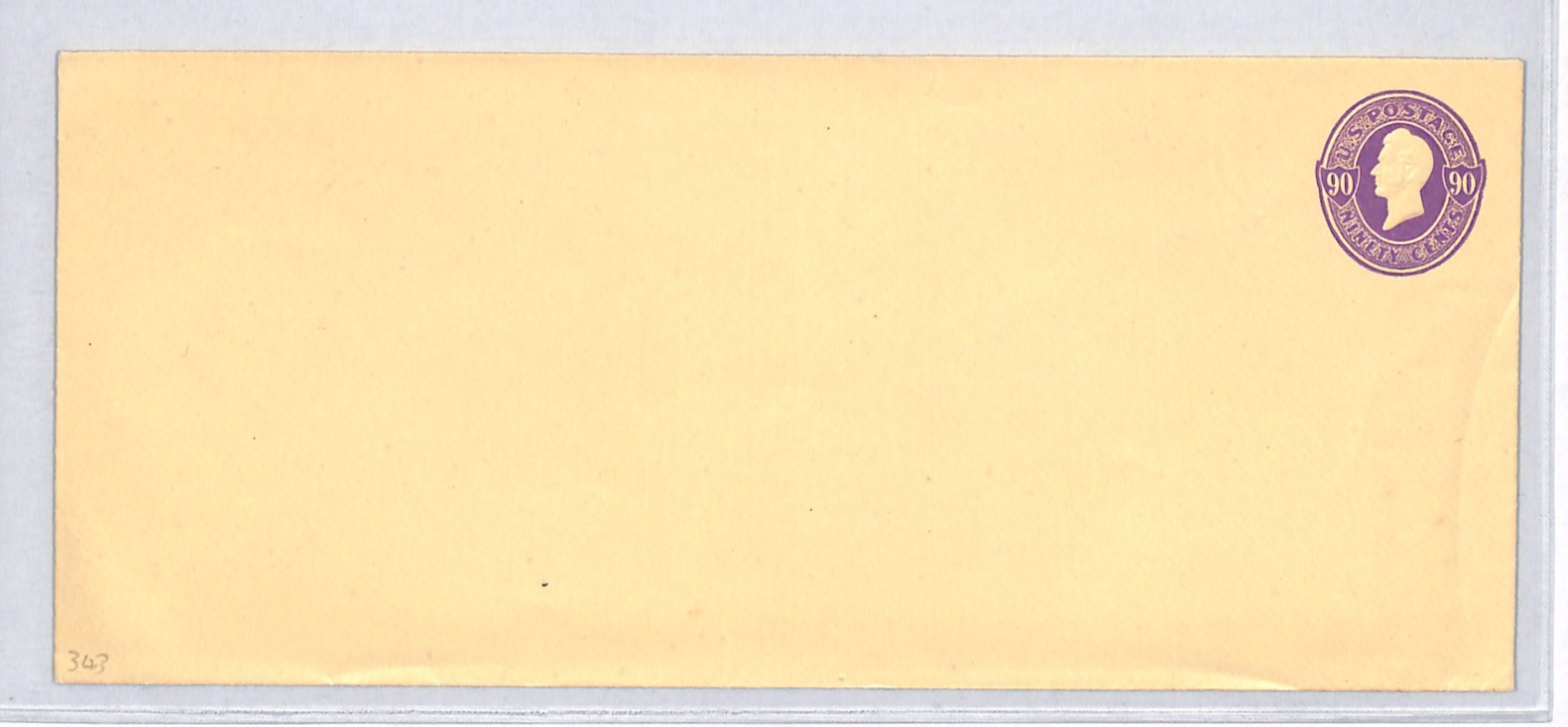 USA Classic Cover 90c Violet PERRY Postal Stationery Entire Envelope Unused VM5 - Image 5