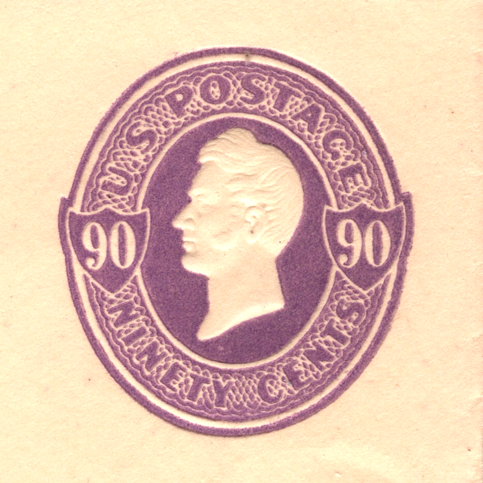 USA Classic Cover 90c Violet PERRY Postal Stationery Entire Envelope Unused VM5 - Image 7