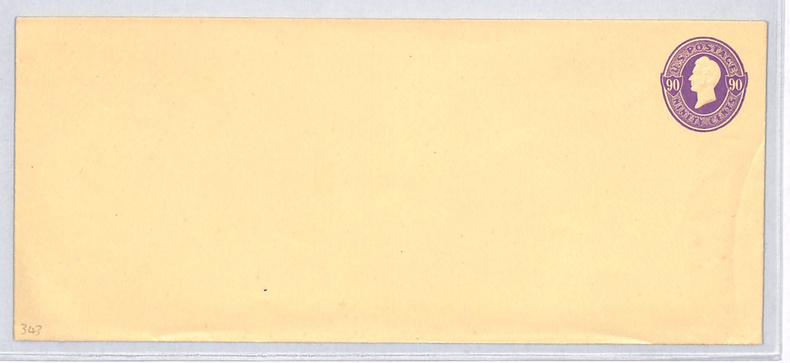 USA Classic Cover 90c Violet PERRY Postal Stationery Entire Envelope Unused VM5 - Image 8