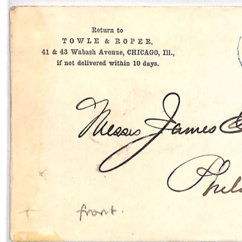 USA Classic Cover *BRIGHT BLUE* FANCY CANCEL Stationery 3c CHICAGO IL XU368 - Image 7