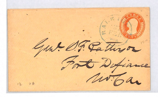 USA Classic Stationery Cover 3c Raleigh NC *Fort Defiance* NORTH CAROLINA XU156 - Image 3