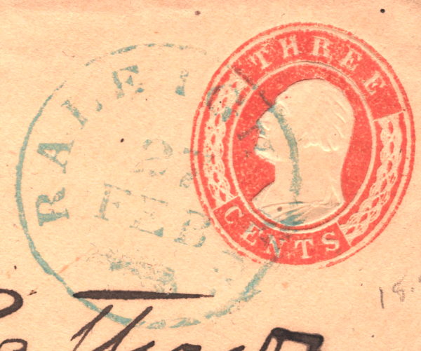 USA Classic Stationery Cover 3c Raleigh NC *Fort Defiance* NORTH CAROLINA XU156 - Image 4
