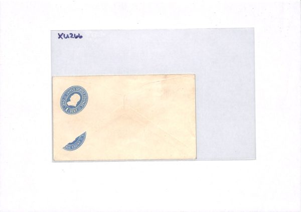 USA Cover 1c Blue ERROR *TWO MISPLACED DIES* Postal Stationery Envelope XU266 - Image 6